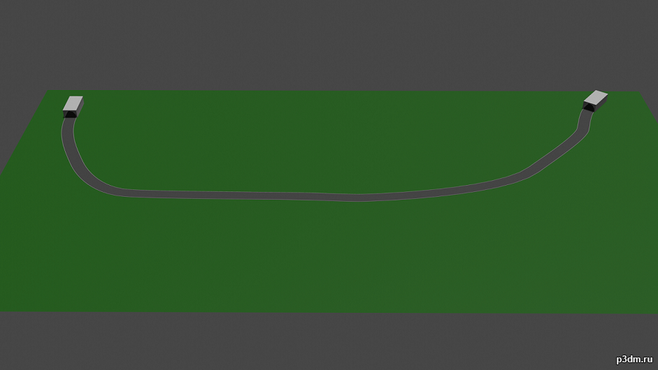 Land for Forest Low Poly 3D Model