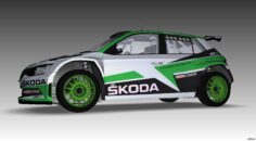 2018 Skoda Fabia R5 3D Model