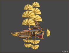 Navy Fast Frigate 3D Model