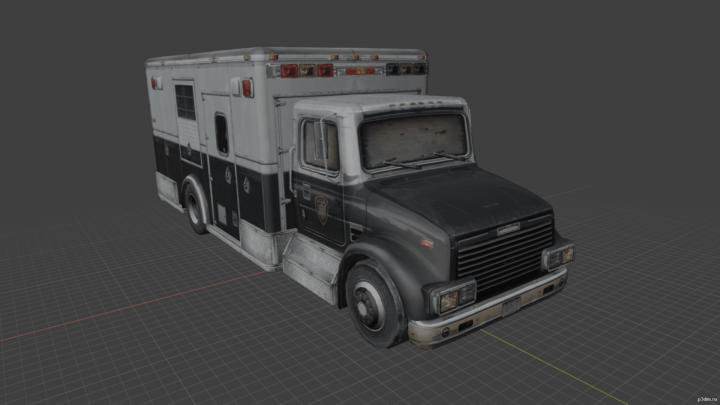 Freightliner FL-Series SWAT 3D Model