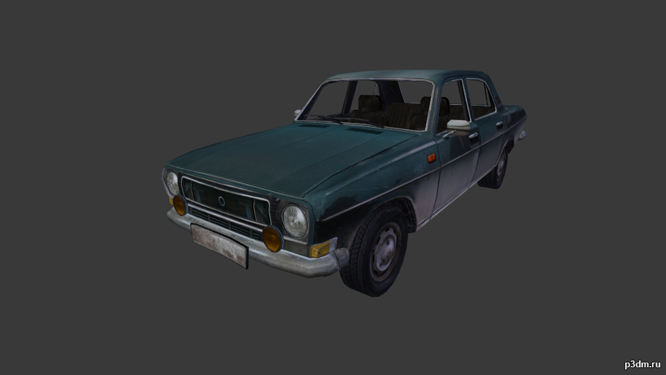 1970 GAZ 24 Volga 3D Model