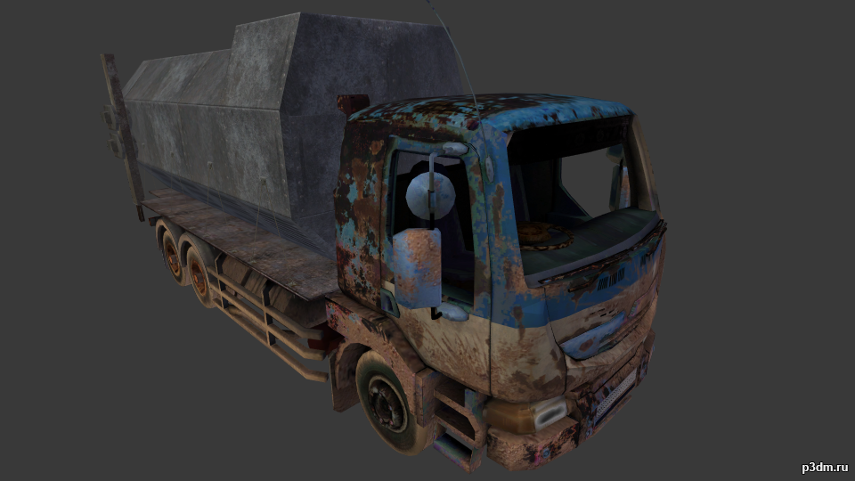 2008 Renault Kerax container 3D Model