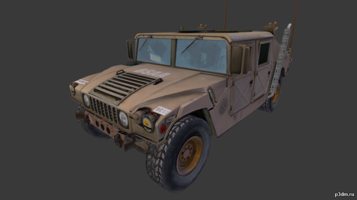 HMMWV v3 RE5 3D Model