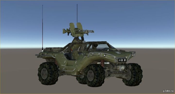UNSC M-12 Warthog 3D Model