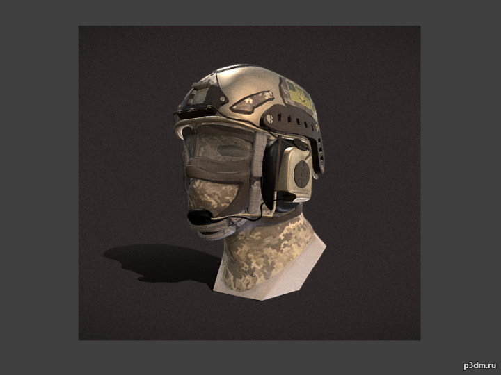 Helmet UA 3D Model
