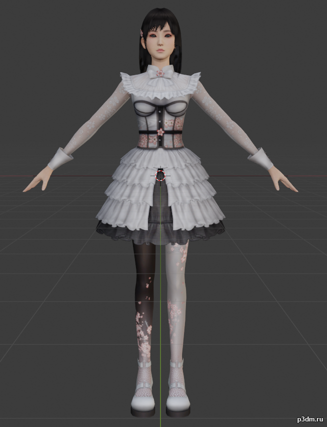 Miu Hinasak R (Raw) (Remaster) 3D Model