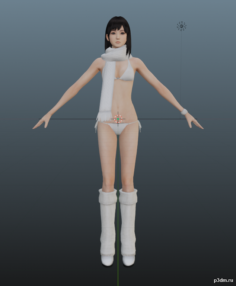 Miu Hinasaki D (Raw) 3D Model