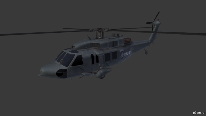 Umbrella helicopter 3D Model
