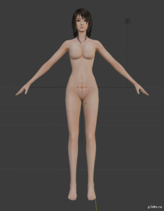 Yuri Kozukata H (Nude) (Raw) 3D Model