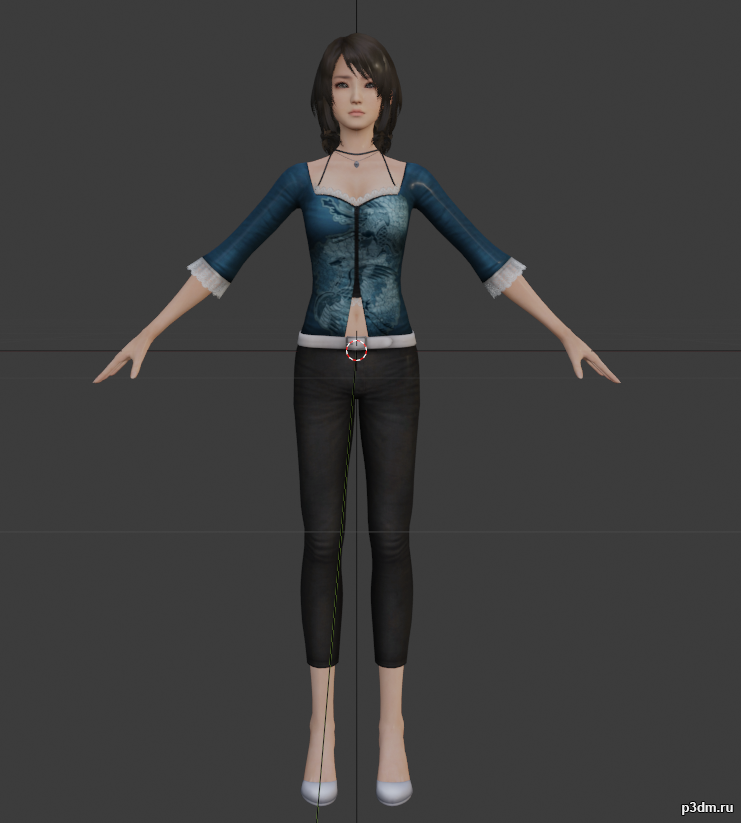 Yuri Kozukata S (Raw) (Remaster) 3D Model