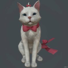 Cat ribbon 3D Model