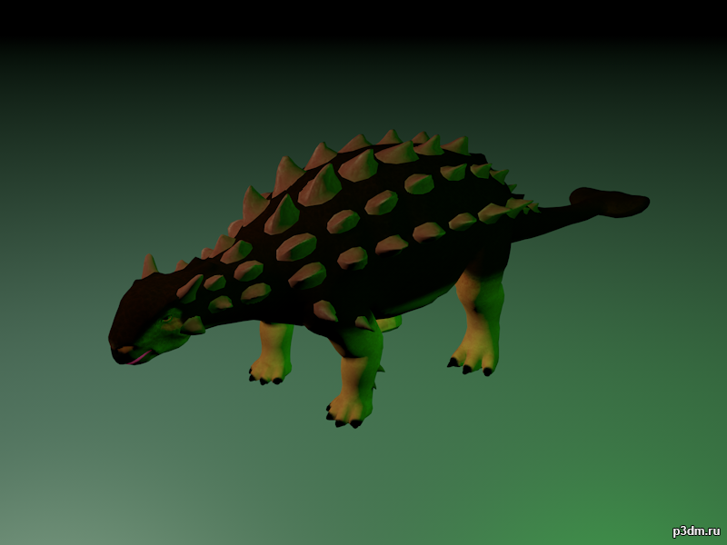 Saichania 3D Model