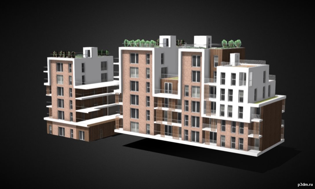 Astergea Flats 1 3D Model