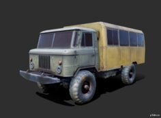 Lowpoly GAZ-66 3D Model