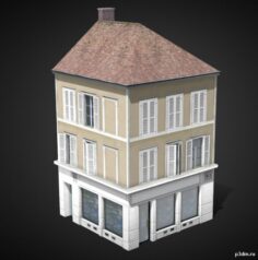 Troyes Corner Shop 1 [France] 3D Model