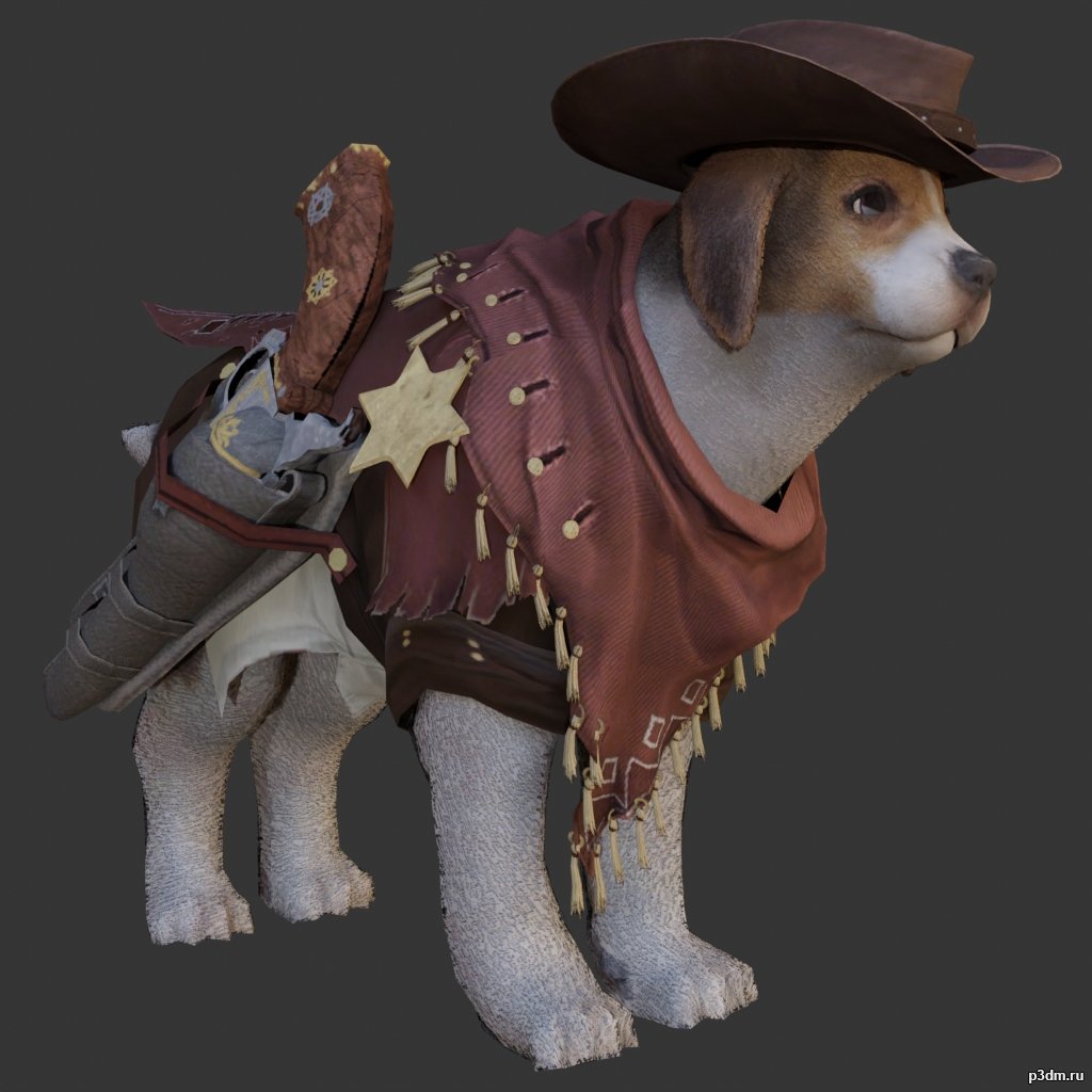 Beagle 3D Model