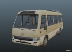 Civilian Bus 3D Model