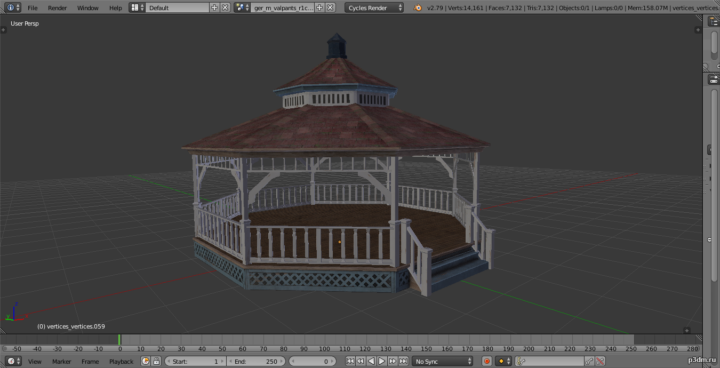 gazebo 3D Model