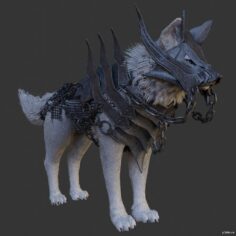 Guardian Wolf 3D Model