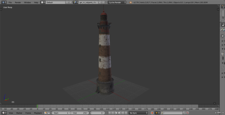 lighthouse 3D Model