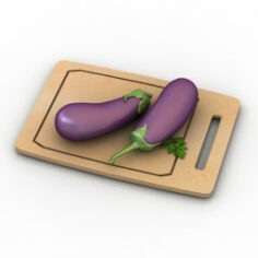 Eggplants 3D Model