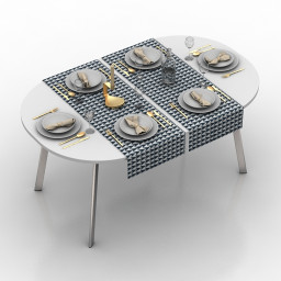 Table setting 3D Model