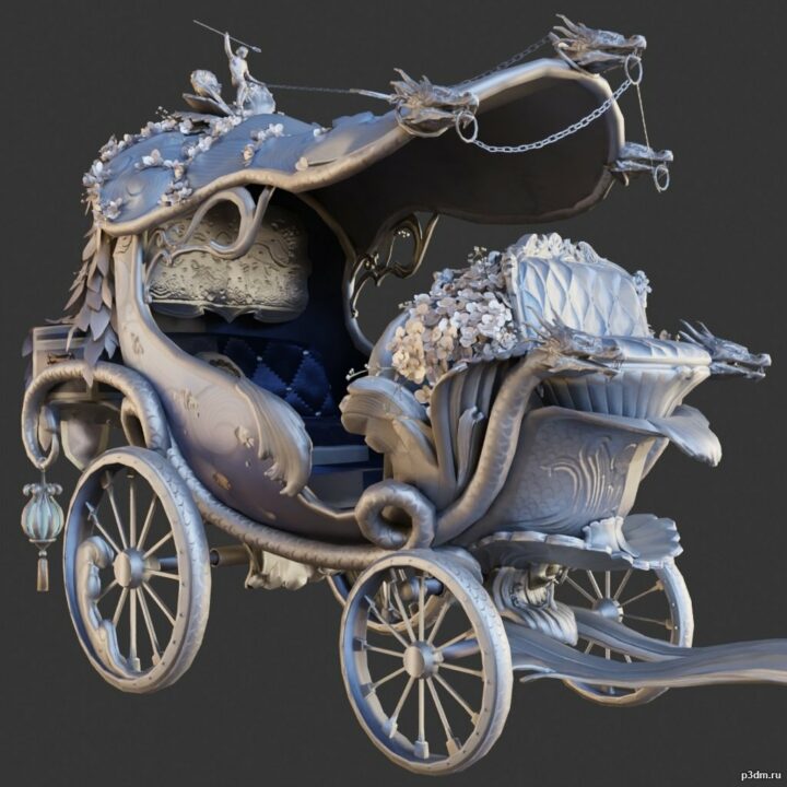 Wagons pack 3D Model