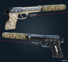 r6s weapons 3D Model