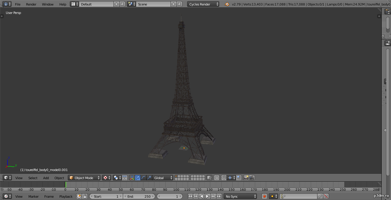 eiffel 3D Model