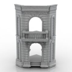 Entrance balcony 3D Model