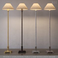 RH PETITE CANDLESTICK TABLE LAMP 3D Model