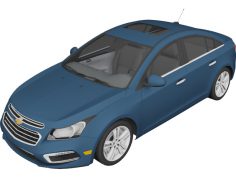 Chevrolet Cruze Sedan (2015) 3D Model  
                
                      