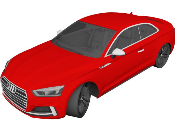Audi S5 Coupe (2017) 3D Model  
                
                      