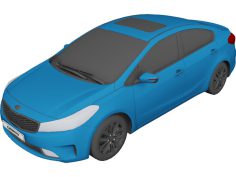 Kia Cerato (2017) 3D Model  
                
                      