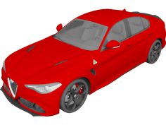 Alfa Romeo Giulia Quadrifoglio (2016) 3D Model  
                
                      